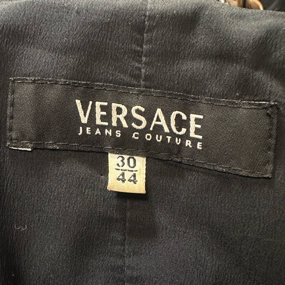 Versace Black Wool Blend Blazer 44 IT/ 8 US EUT - Picture 5 of 7